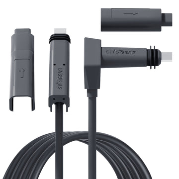 STARGEAR Starlink Cable 32.8FT Satellite Replacement Extension Cable for Starlink Rectangular Satellite V2, Waterproof Starlink Cable with End Caps Starlink Gray (32.8FT/10M)