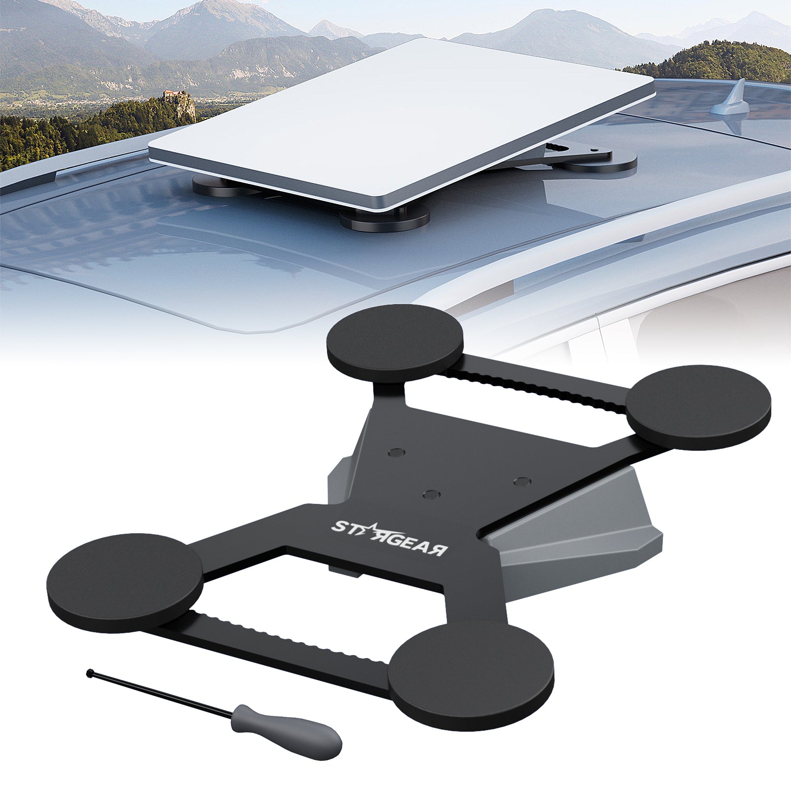 Starlink Mini Magnetic Mount with 50lbs Heavy Duty Magnet Bases, Anti-