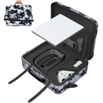 Starlink Mini Case, Waterproof Travel Case Hard Shell Suitcase for Starlink Mini Accessories Hard Storage Shell Portable Bag Camo