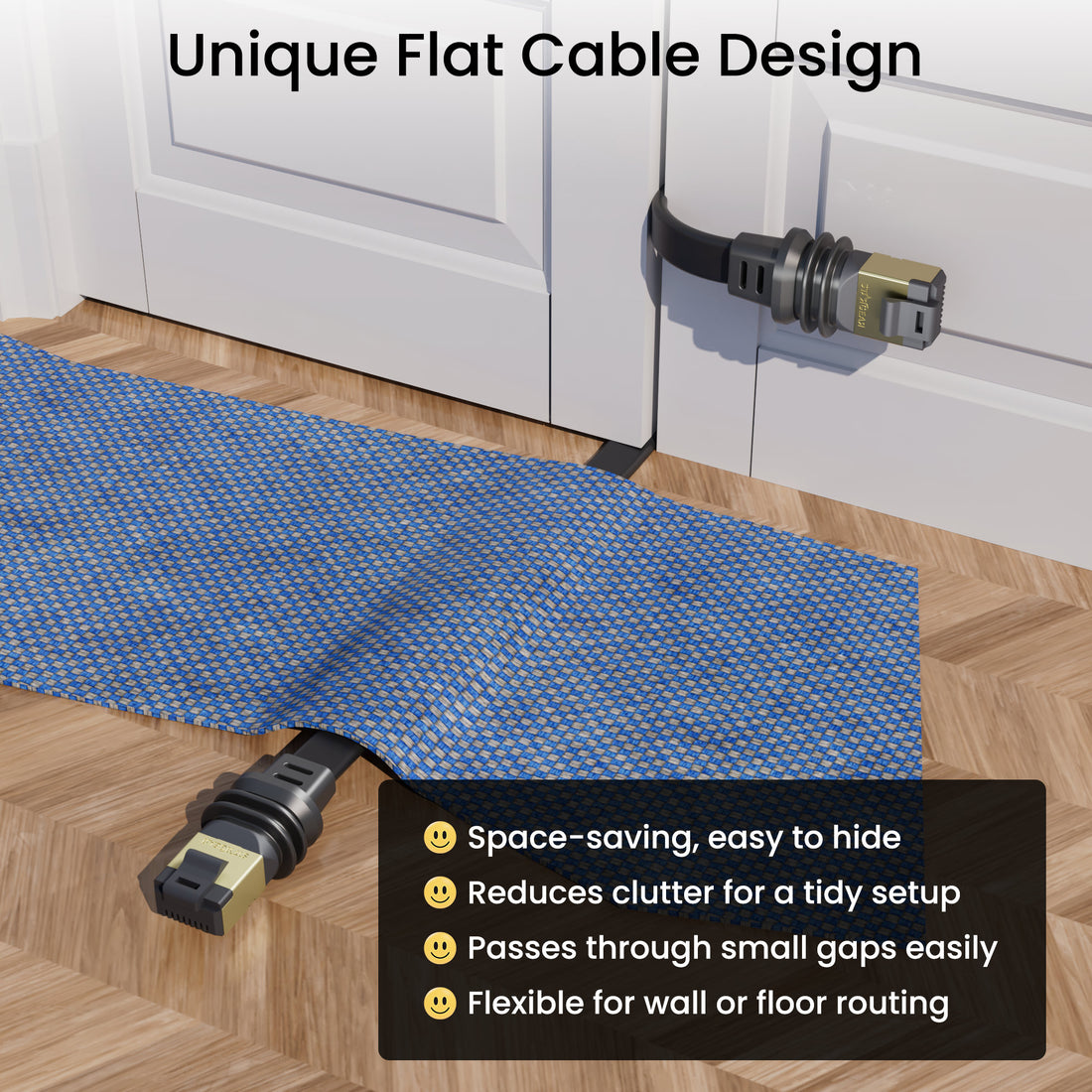 Starlink Gen 3 Cable,  Flat Ethernet Cable for Starlink Standard Gen 3 Rev. 4 - 10M/32.8FT High Speed