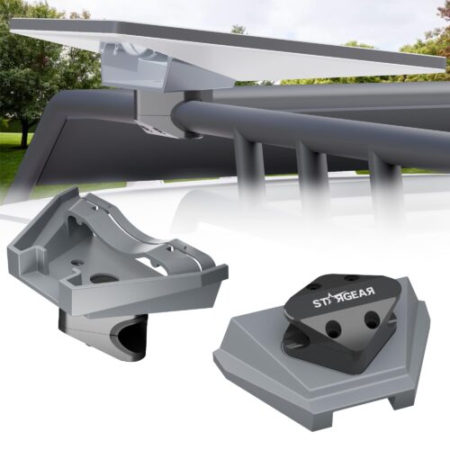 Starlink Mini Mount, Anti-Theft Tube Aluminum Alloy Bar Mount with Secure Lock Fits Round Rail Diameter 0.87'' 1'' 1.25'', Starlink Mini Accessories for Car Roof Rack, RV, Yacht Railing