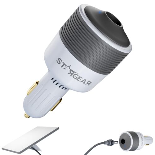 Starlink Mini Car Adapter 12V to 24V DC Step Up Converter with 60W Car Cigarette Lighter Adapter, Starlink Mini 12V Adapters Supports 16 AWG Official 30M, Ideal for RV, Boat, Trailer