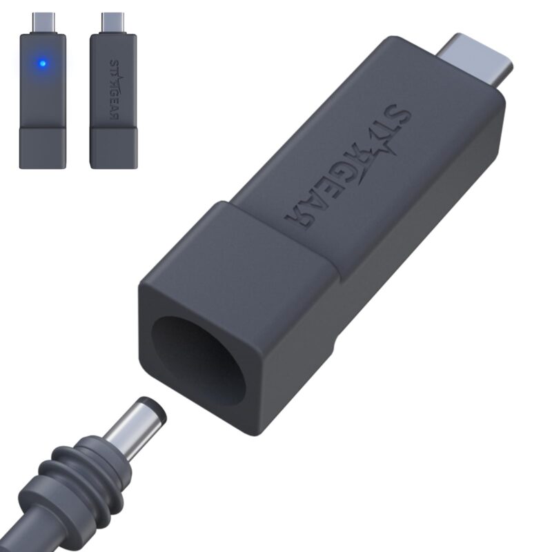 Version 1.0.0 Starlink Mini Cable Adapter, USB C to DC Adapter Power Cable Adapter for Starlink Mini, USB C Male to DC Female for Power Cord Work with 20V/65W, 20V/100W, 28V/140W PD Power Source