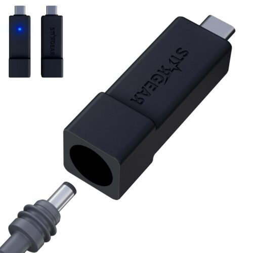 Starlink Mini Cable Adapter, USB C to DC Adapter Power Cable Adapters for Starlink Mini, USB C Male to DC Female for Power Cord Work with 20V/65W, 20V/100W, 28V/140W PD Power Source, Black