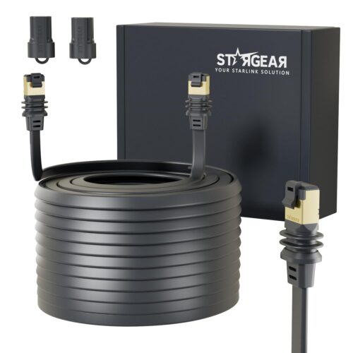 Starlink Gen 3/Mini Cable, Starlink Flat Hidden Power Ethenet Cable, Starlink Accessories Extreme Slim Power Cord Shielded for Window Door