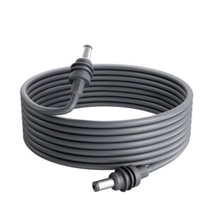 Power Switch for Starlink Mini/Gen 3 Cable, 16mΩ IP67 Waterproof with Magnetic Base Outdoor Switch, 16AWG 1FT Extension Cable Power Cord & Adapter with One-Touch Metal Button&Dual LEDs for RV Camping