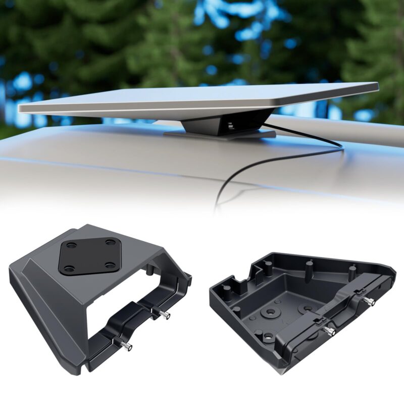 Starlink Gen 3 Mount, Starlink Standard Mounts Mobility Heavy Duty, Anti Theft Flat Mount for Gen 3/V3/REV.4 Satellite Dish, Starlink Kit Accessories for Roof, Car, RV, Boat, Aluminum Alloy