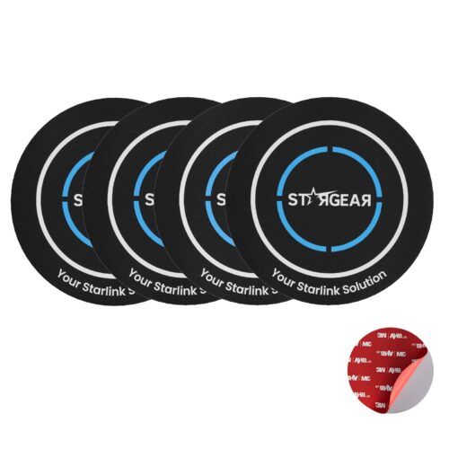 4PCS Starlink Mini/Gen 3 Magnetic Mount Plates, Adhesive Metal Plate Magnetic Pads for Satellite Dish Magnetic Car Mount, Starlink Mounting Accessory for Car Truck SUV Aluminum/Glass Cab Roof