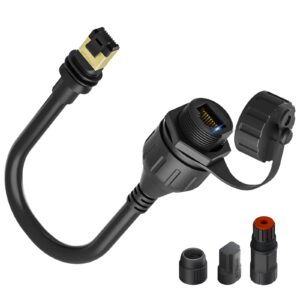 Starlink Ethernet Adapter for Gen 3/Mini, 1FT/30CM Waterproof Starlink Cable RJ45 Coupler Starlink Mini Ethernet Cable Extension