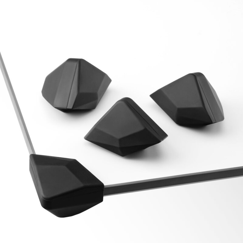 Stand Pad for Starlink Gen 3 Dish, Starlink Gen 3 Protective Cover Flat Mount, Silicone Corner Protectors for Starlink Standard V3 Waterproof RV (4 Pack)