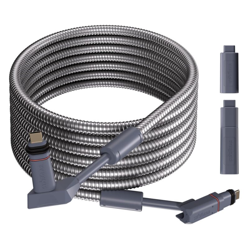 Starlink Gen 2 Cable 75FT, Heavy Duty Starlink Ethenet Cable Power Cable Replacement Extension Cord Stainless Steel Sleeve Starlink Accessories