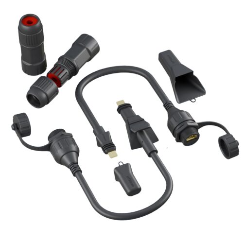 1 Starlink Flat High Performance Extension to RJ45 Cable, Ethernet Adapter for Starlink Flat High Performance 22AWG, Waterproof SPX RJ45 Coupler with End Caps (2 Pack)