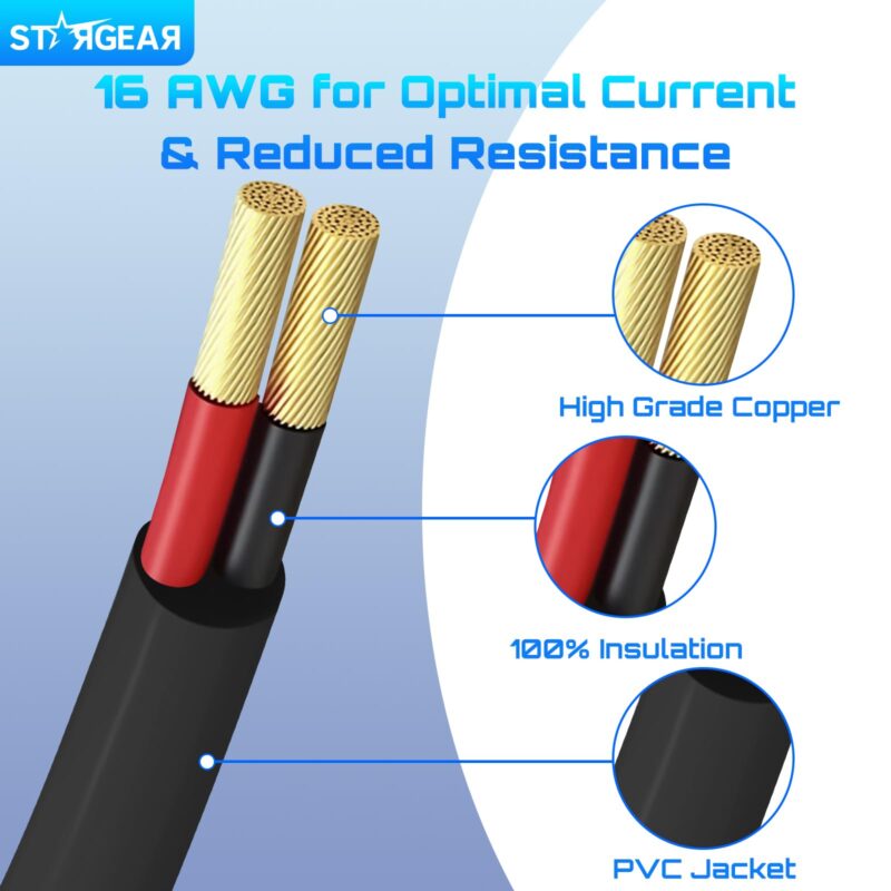 Starlink Mini Cable XT60 to DC Power Cable 5FT, 16AWG XT-60 Male Connector to DC Male Power Cord for FPV Battery Starlink Mini Accessories