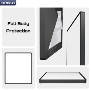 2 Starlink Mini Case, Mini Protective Cover Liquid Silicone Case for Starlink Satellite Dish, Accessories for Starlink Portable Full Cover Shell with Black Sticker