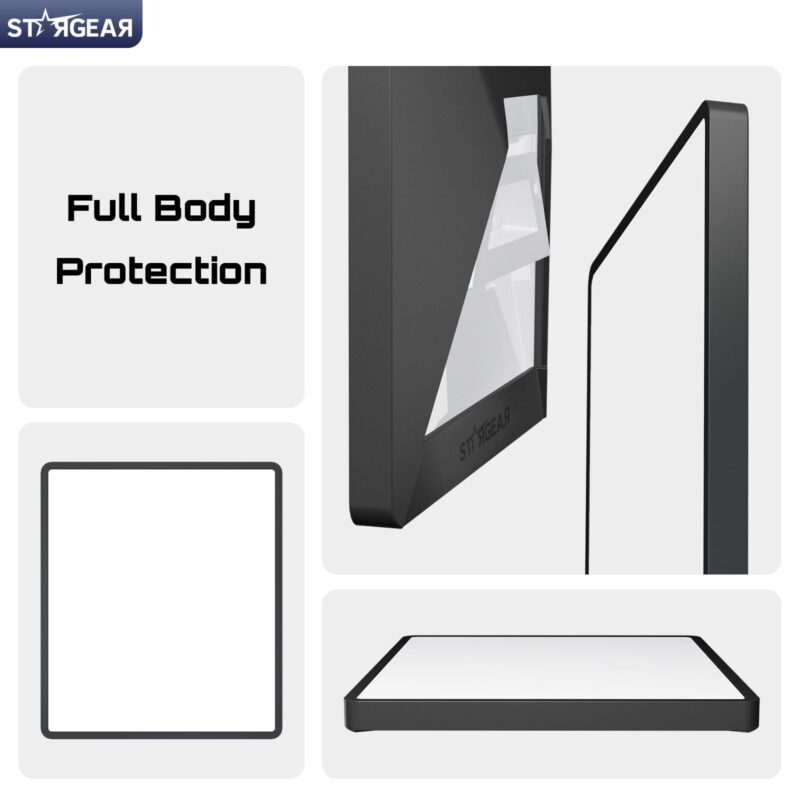 2 Starlink Mini Case, Mini Protective Cover Liquid Silicone Case for Starlink Satellite Dish, Accessories for Starlink Portable Full Cover Shell with Black Sticker