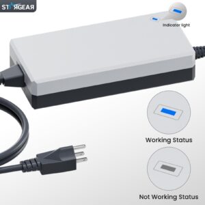 Starlink Gen 3 Charger, 195W AC Power Adapter for Starlink Standard Replacement Starlink Accessories Starlink Power Supply Cable, 57V 3.42A Power Supply with AC Cord