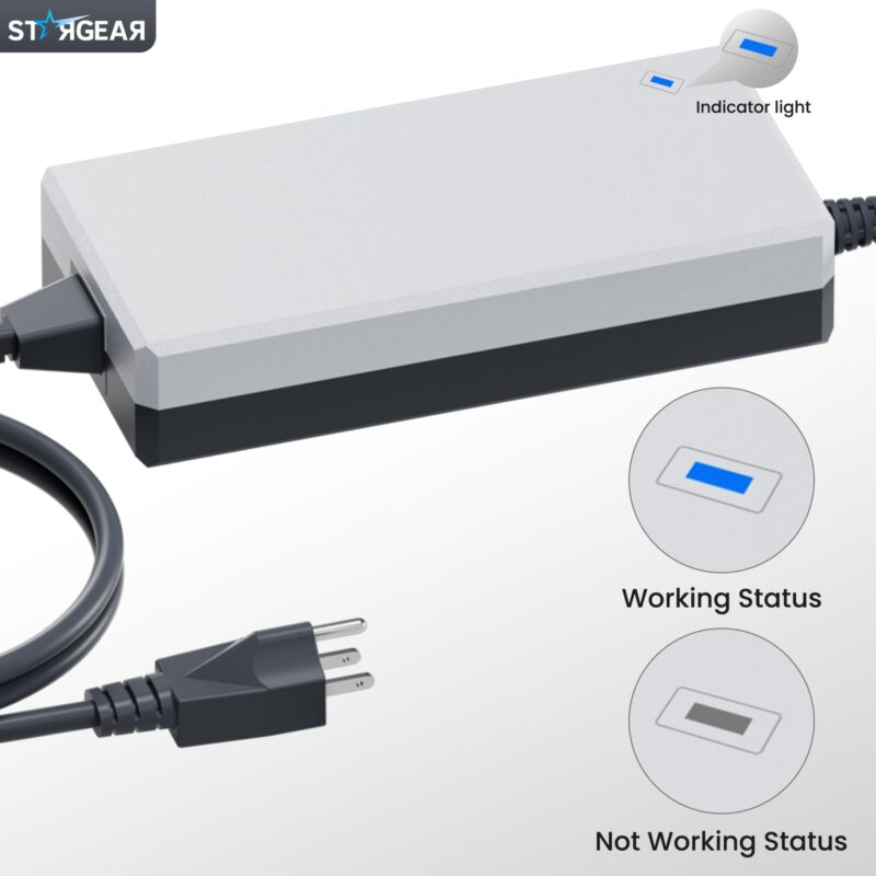 Starlink Gen 3 Charger, 195W AC Power Adapter for Starlink Standard Replacement Starlink Accessories Starlink Power Supply Cable, 57V 3.42A Power Supply with AC Cord