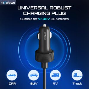 Starlink Mini Cable 12V Power Cable , Starlink Mini Accessories 16AWG Cigarette Lighter to DC Cord, 12V-48V Car Charger Car Adapter