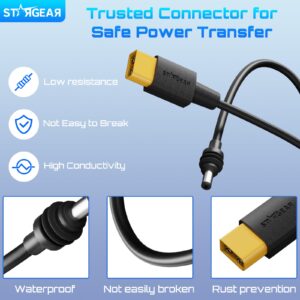 Starlink Mini Cable XT60 to DC Power Cable 5FT, 16AWG XT-60 Male Connector to DC Male Power Cord for FPV Battery Starlink Mini Accessories