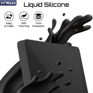3 Starlink Mini Case, Mini Protective Cover Liquid Silicone Case for Starlink Satellite Dish, Accessories for Starlink Portable Full Cover Shell with Black Sticker