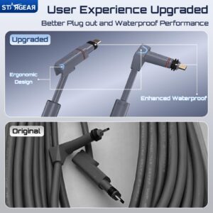 Starlink Gen 2 Cable 75FT, Heavy Duty Starlink Ethenet Cable Power Cable Replacement Extension Cord Stainless Steel Sleeve Starlink Accessories