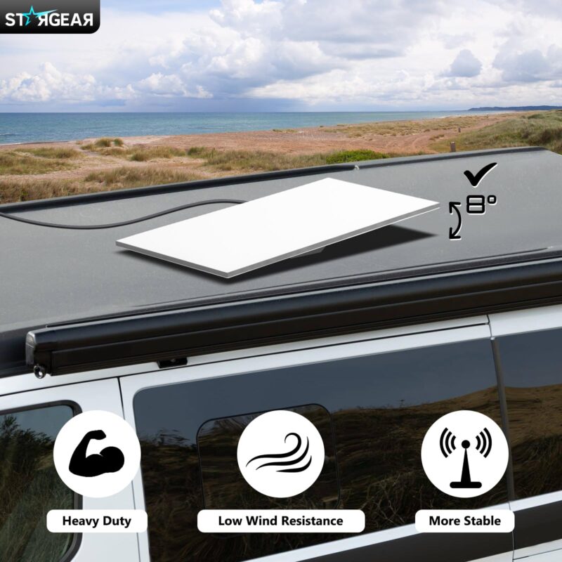 Starlink Gen 3 Mount, Starlink Standard Mounts Mobility Heavy Duty, Anti Theft Flat Mount for Gen 3/V3/REV.4 Satellite Dish, Starlink Kit Accessories for Roof, Car, RV, Boat, Aluminum Alloy