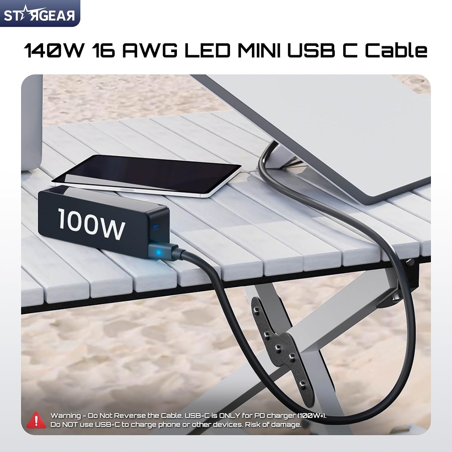 STARGEAR Starlink Mini IP67 USB-C to DC power cable
140W Starlink Mini IP67 USB-C cable with 28V PPS 20V PD chip
IP67 waterproof gasket connector on Starlink Mini USB-C cable
Starlink Mini IP67 USB-C cable LED indicator showing stable power
6.5FT Starlink Mini IP67 USB-C cable for outdoor use
