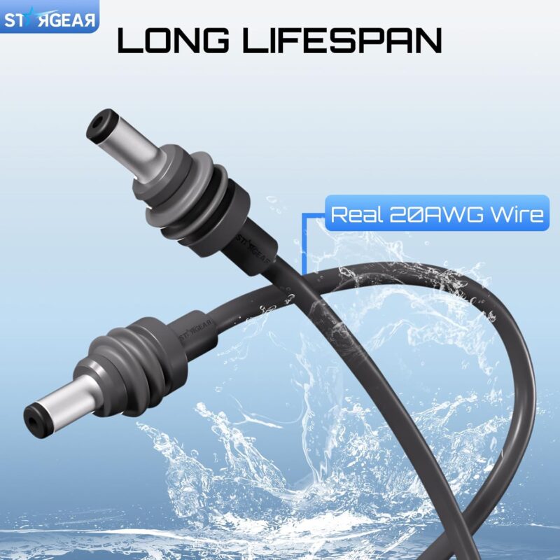 Starlink Mini Cable 6.5FT, 20AWG Replacement Starlink Mini DC Power Cable Starlink Mini Accessories, Starlink Power Cord Outdoor