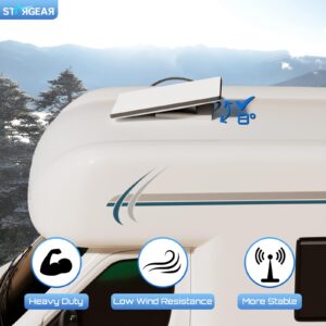 Starlink Mini Mount Mobility, Anti-Theft Car Starlink Mounting Kit Starlink Mini Accessories Starlink Roof Mount Internet Satellite Kit RV Trailer Yacht (Grey)