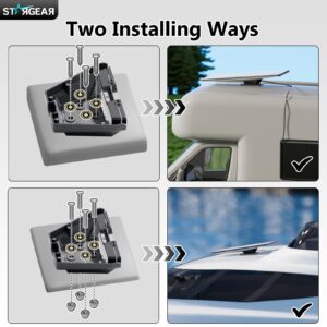 Starlink Gen 3 Mount, Starlink Standard Mounts Mobility Heavy Duty, Anti Theft Flat Mount for Gen 3/V3/REV.4 Satellite Dish, Starlink Kit Accessories for Roof, Car, RV, Boat, Aluminum Alloy