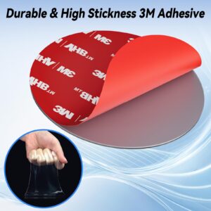 4PCS Starlink Mini/Gen 3 Magnetic Mount Plates, Adhesive Metal Plate Magnetic Pads for Satellite Dish Magnetic Car Mount, Starlink Mounting Accessory for Car Truck SUV Aluminum/Glass Cab Roof