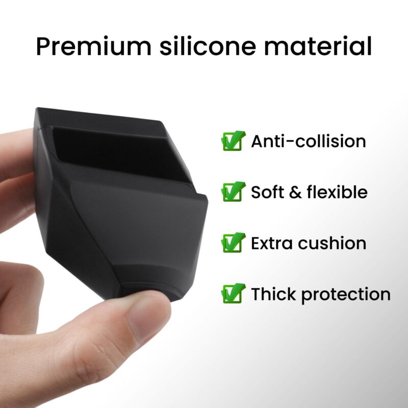 Stand Pad for Starlink Gen 3 Dish, Starlink Gen 3 Protective Cover Flat Mount, Silicone Corner Protectors for Starlink Standard V3 Waterproof RV (4 Pack)