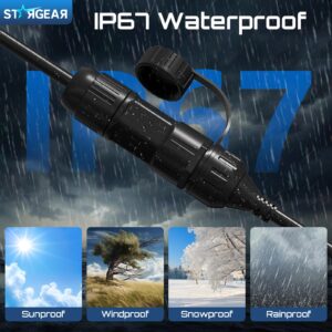 2 Pack Starlink Ethernet Adapter Cable Enterprise Extension to RJ45 Cable, Starlink Cable 22AWG Waterproof SPX-RJ45 Coupler with End Caps