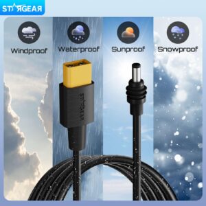 Starlink Mini Cable XT60 to DC Power Cable 5FT, 16AWG XT-60 Male Connector to DC Male Power Cord for FPV Battery Starlink Mini Accessories