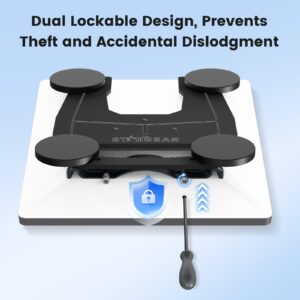 Starlink Mini Mount, 200lbs Heavy Duty Starlink Mini Magnetic Mount with Adjustable Magnets Installation Holes, Lockable Star Link Mini Roof Mounting Kit for RV Car Boat Truck-Aluminum Alloy