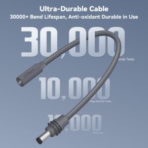 5 Starlink Mini Power Cable 30CM, 16AWG Starlink Mini DC Extension Cable Waterproof Female to Male Plug, Replacement Accessories Compatible with Starlink Minis Pipe Adapter&Original Power Cable