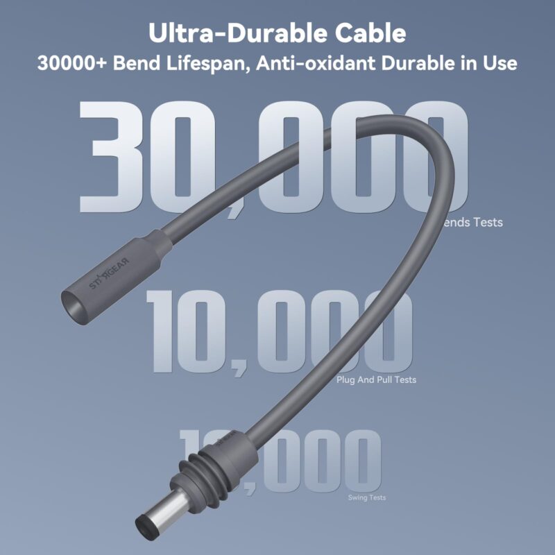 5 Starlink Mini Power Cable 30CM, 16AWG Starlink Mini DC Extension Cable Waterproof Female to Male Plug, Replacement Accessories Compatible with Starlink Minis Pipe Adapter&Original Power Cable