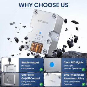 5 Starlink Mini 12V Adapter, DC Step Up Converter 12-24V to 28V 3.5A with On/Off Switch for Starlink Mini DC Power Supply Cable Battery Pack, Starlink Mini Accessories for RV/Truck/Boat/Outdoor Use