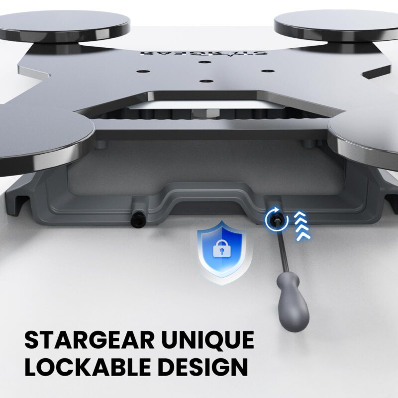 Starlink Gen 3 Mount Mobility, Magnetic with 440lbs Heavy Duty Magnet Suction Bases, Lockable Standard Magnetic Mount Kits, Starlink Bracket Mounts for Satellite Dish, Car, RV, Truck, Aluminum Alloy