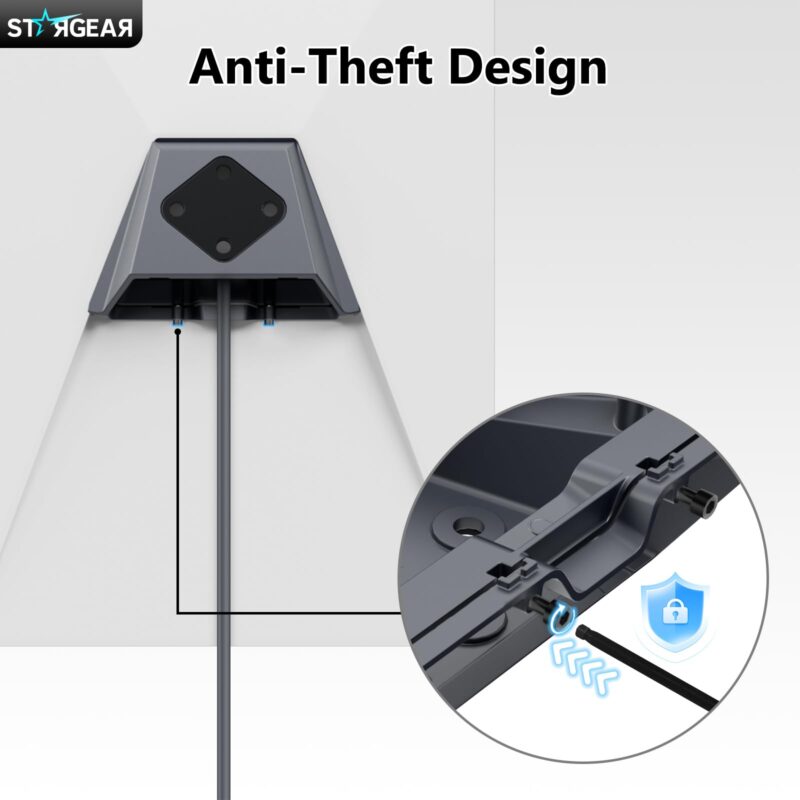 Starlink Gen 3 Mount, Starlink Standard Mounts Mobility Heavy Duty, Anti Theft Flat Mount for Gen 3/V3/REV.4 Satellite Dish, Starlink Kit Accessories for Roof, Car, RV, Boat, Aluminum Alloy