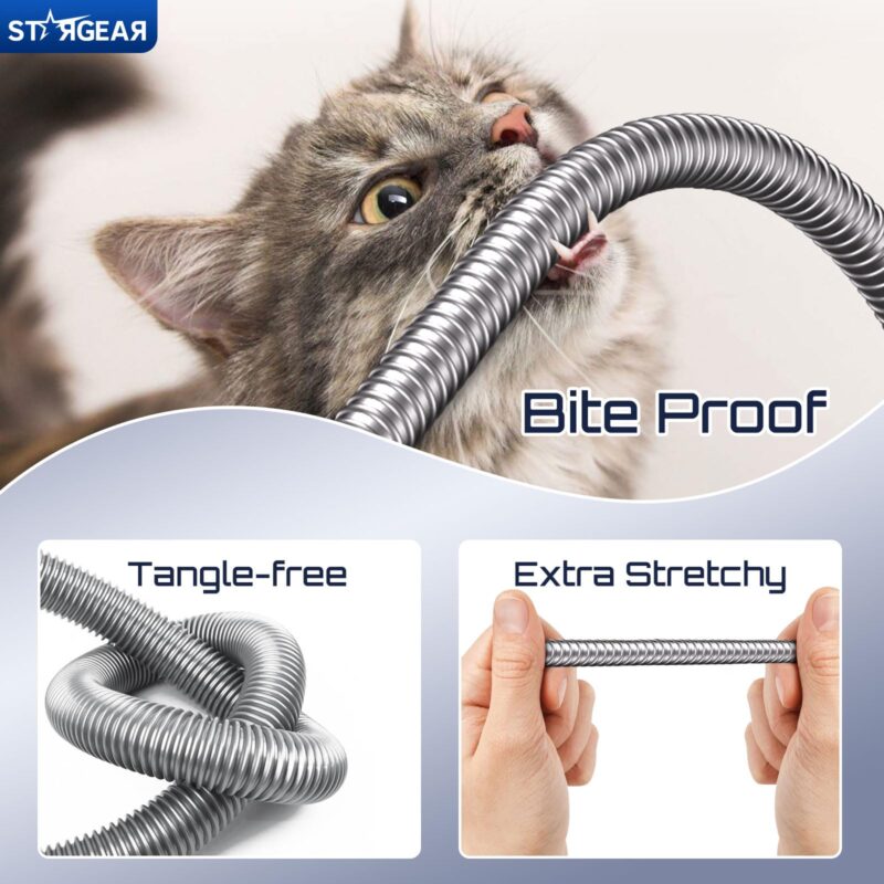 Starlink Gen 2 Cable 75FT, Heavy Duty Starlink Ethenet Cable Power Cable Replacement Extension Cord Stainless Steel Sleeve Starlink Accessories