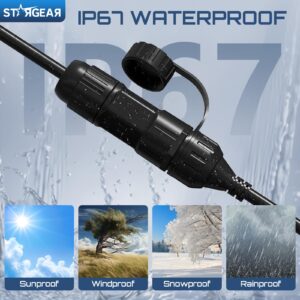 Starlink Flat High Performance Extension to RJ45 Cable, Ethernet Adapter for Starlink Flat High Performance 22AWG, Waterproof SPX RJ45 Coupler with End Caps (2 Pack)