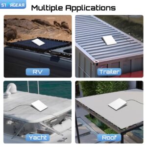 Starlink Mini Mount Mobility, Anti-Theft Car Starlink Mounting Kit Starlink Mini Accessories Starlink Roof Mount Internet Satellite Kit RV Trailer Yacht (Grey)