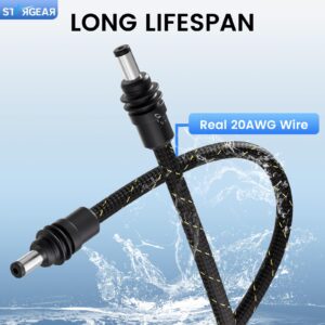 Starlink Mini Cable 6.5FT, Braided Wear-Resistant 20AWG Replacement Starlink Mini DC Power Cable Starlink Mini Accessories, Starlink Power Cord Outdoor (2M)