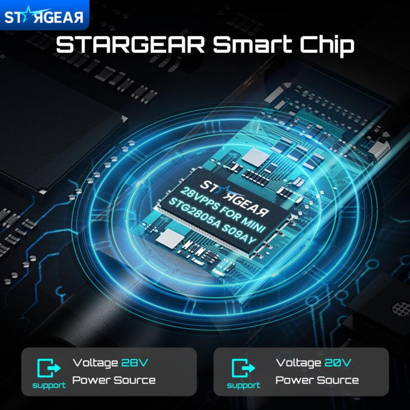 6 Starlink Mini Cable USB C Power Adapter, DC Male to Type-C Female Adapter Cable with Waterproof Coupler, Starlink Accessories Work with 28V/20V PD Source