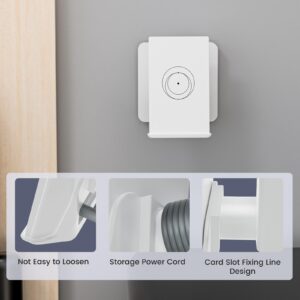 Starlink Router Mount, 2 in1 Wall Mount for Starlink Router Mini and Power Supply Mounting Kit, Hidden Power Adapter Holder for RV/Home/Office, Officially Compatible with Starlinks Mini Mesh Routers