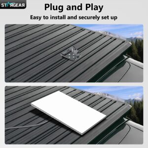 Starlink Gen 3 Mount, Starlink Standard Mounts Mobility Heavy Duty, Anti Theft Flat Mount for Gen 3/V3/REV.4 Satellite Dish, Starlink Kit Accessories for Roof, Car, RV, Boat, Aluminum Alloy