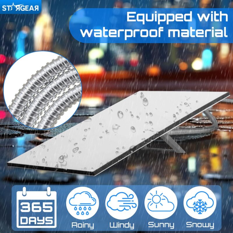 Starlink Mini Gen 3 Cable , Heavy Duty Starlink Ethenet Power Cable Replacement Extension Cord Stainless Steel Sleeve Starlink Accessories