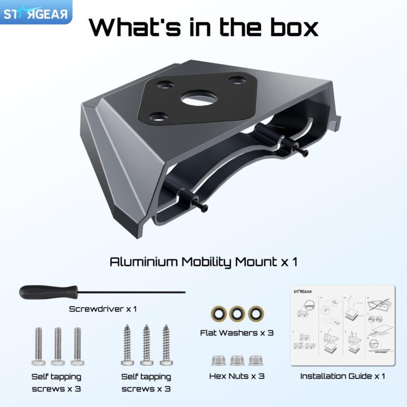 Starlink Mini Mount Mobility, Anti-Theft Car Starlink Mounting Kit Starlink Mini Accessories Starlink Roof Mount Internet Satellite Kit RV Trailer Yacht (Grey)