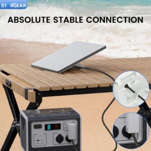 Starlink Mini Cable 6.5FT, Braided Wear-Resistant 20AWG Replacement Starlink Mini DC Power Cable Starlink Mini Accessories, Starlink Power Cord Outdoor (2M)